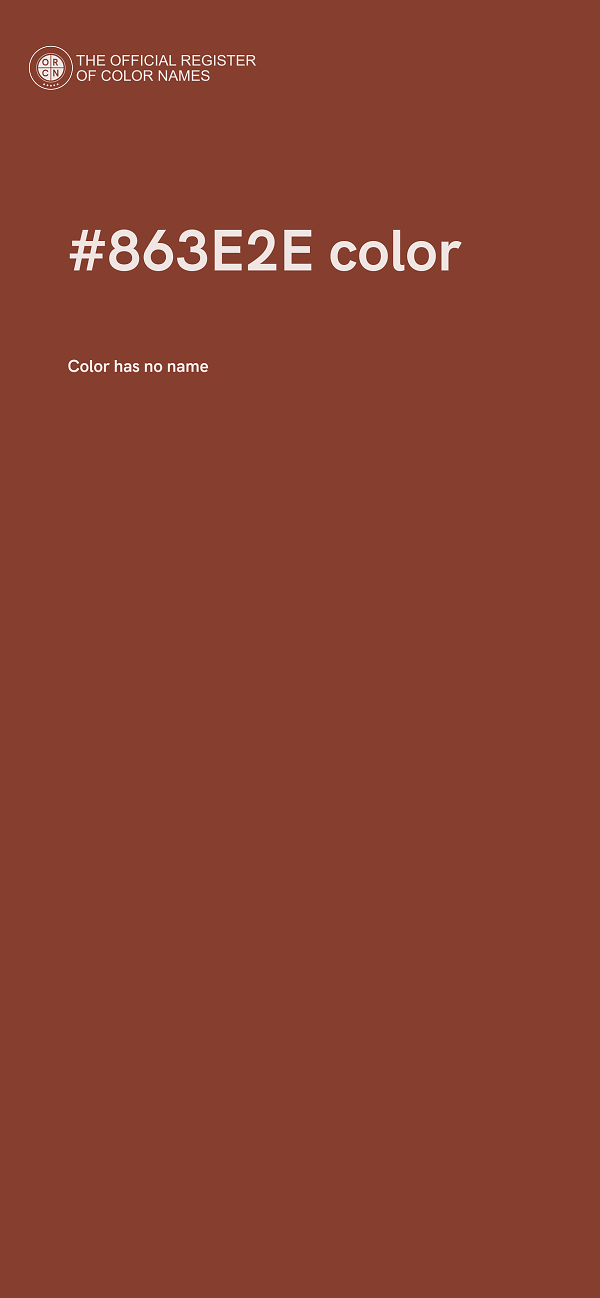 #863E2E color image
