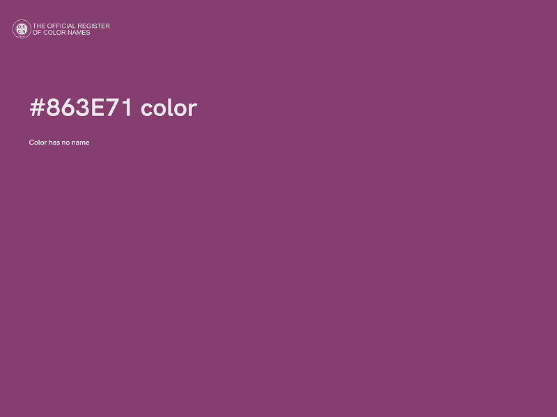 #863E71 color image