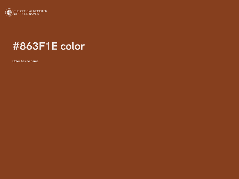 #863F1E color image