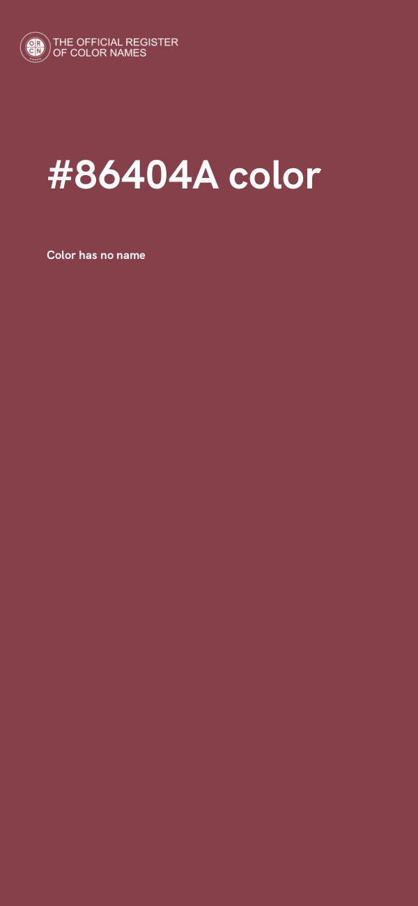 #86404A color image