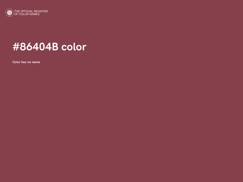#86404B color image