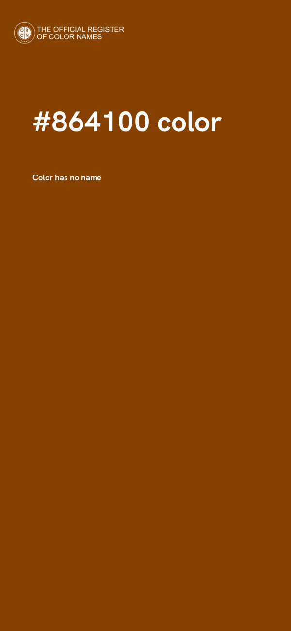 #864100 color image