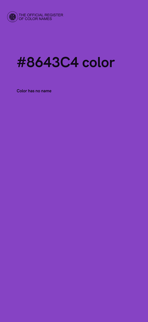 #8643C4 color image