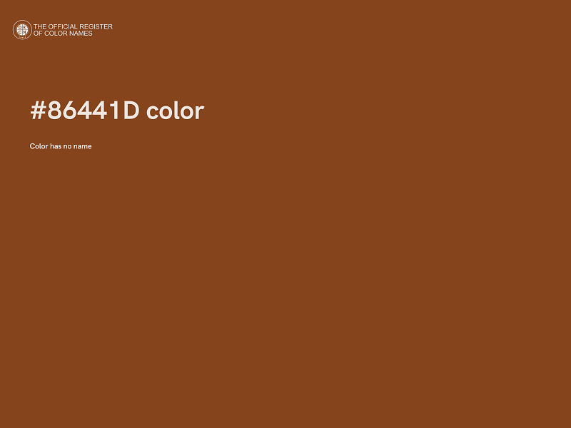 #86441D color image