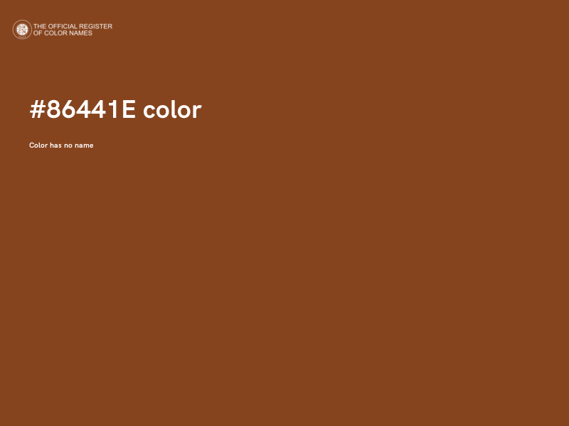 #86441E color image