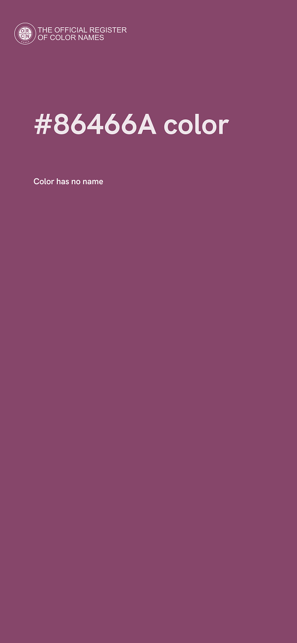 #86466A color image
