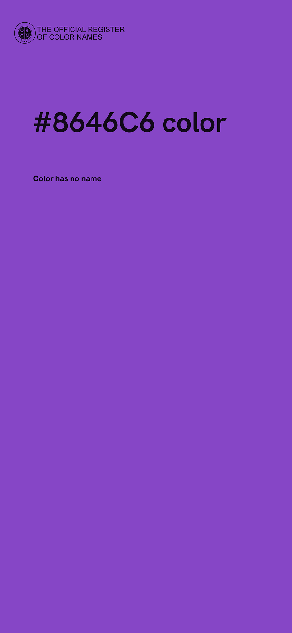 #8646C6 color image