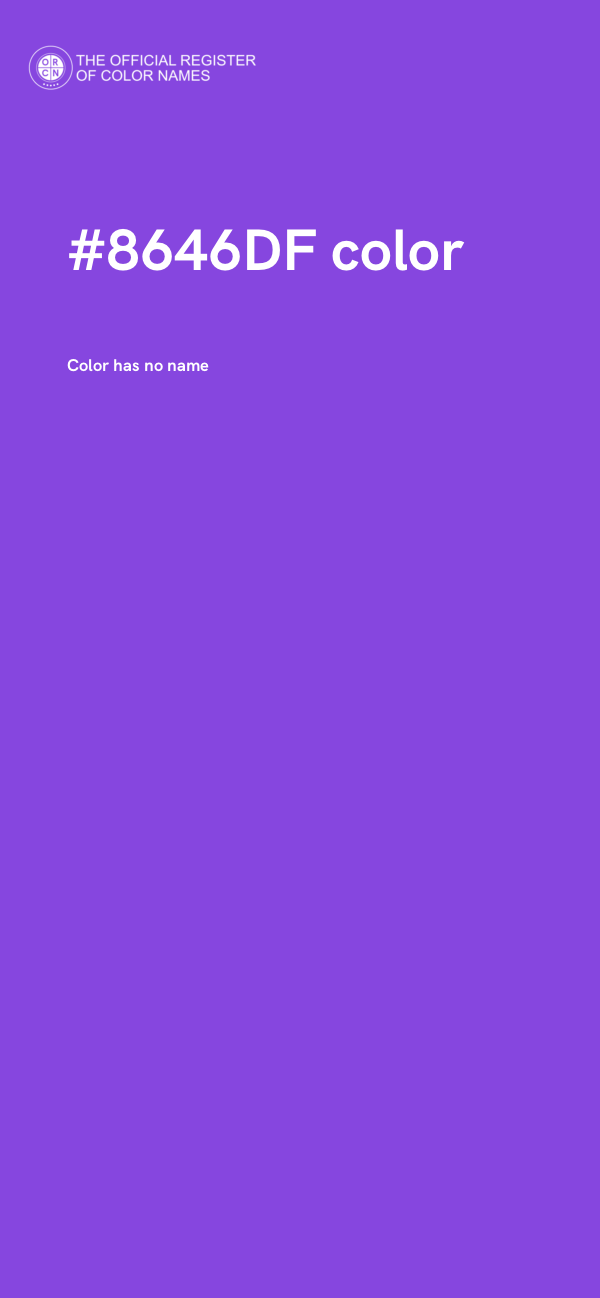 #8646DF color image