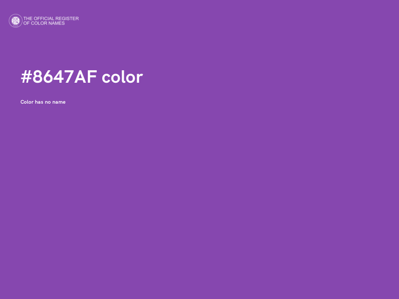 #8647AF color image