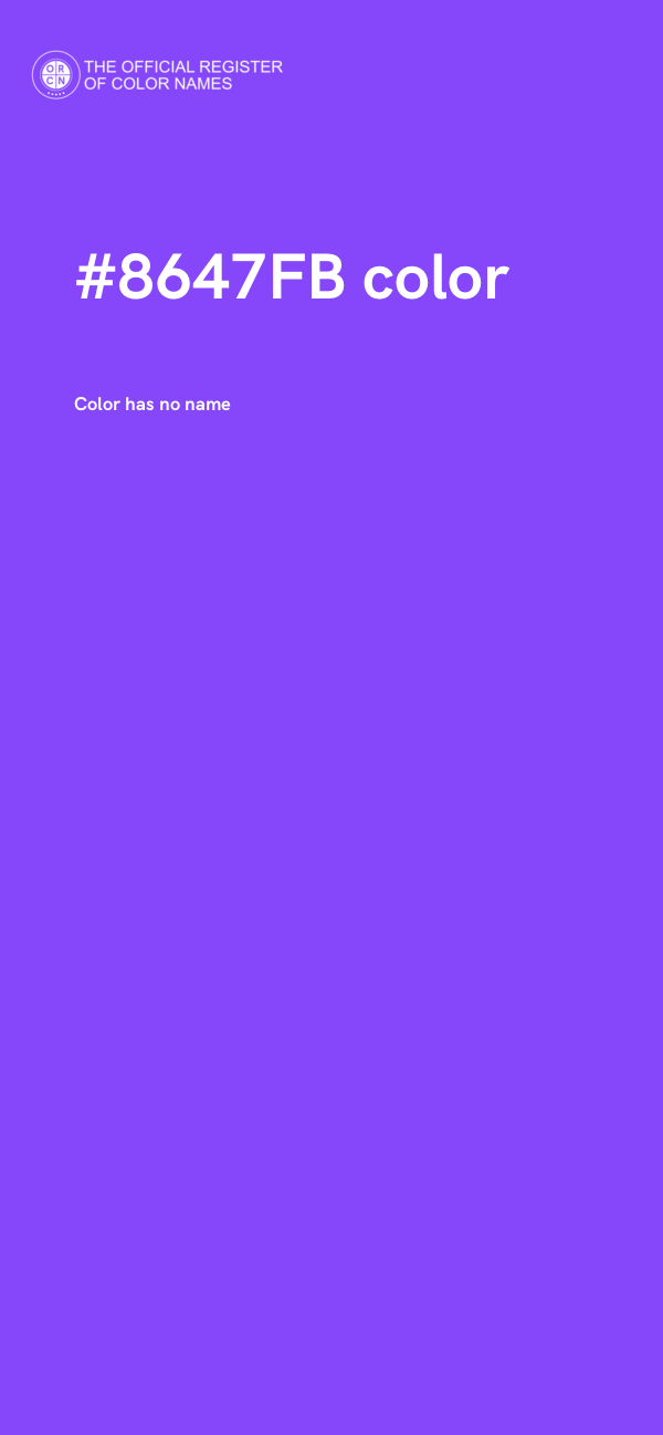#8647FB color image