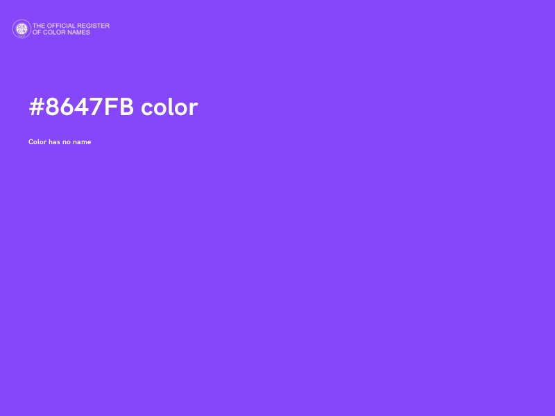 #8647FB color image