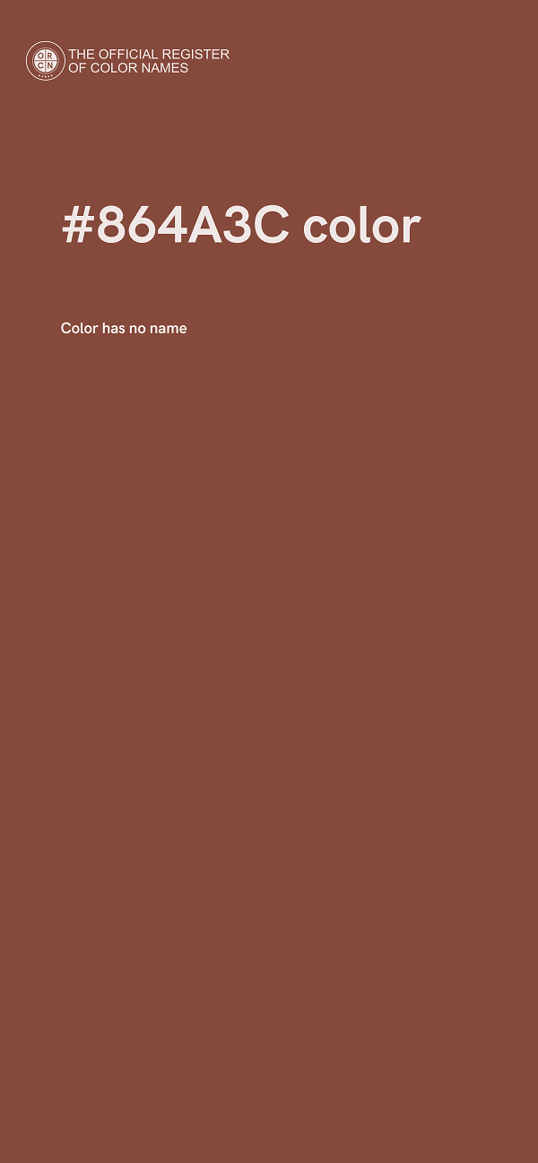 #864A3C color image