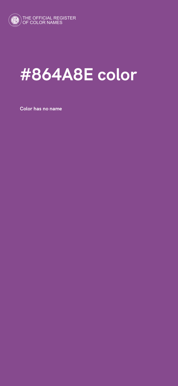#864A8E color image