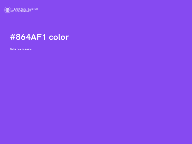 #864AF1 color image