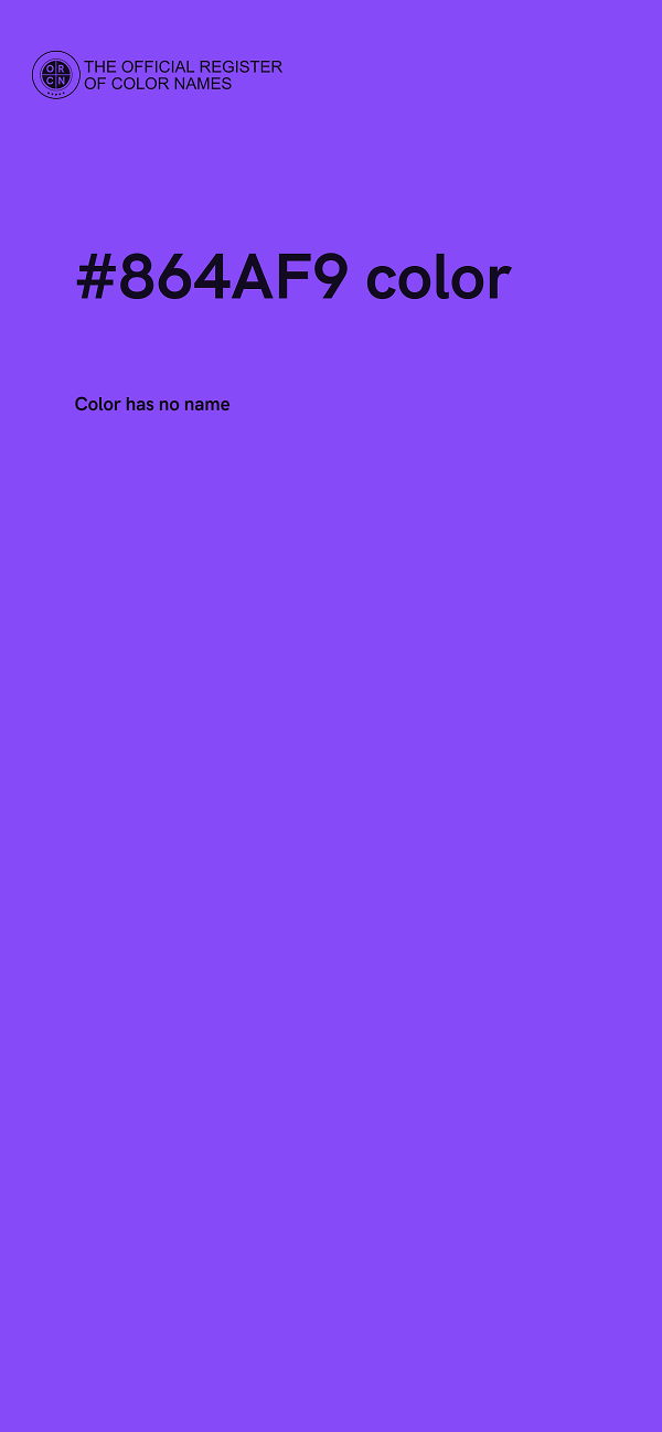 #864AF9 color image