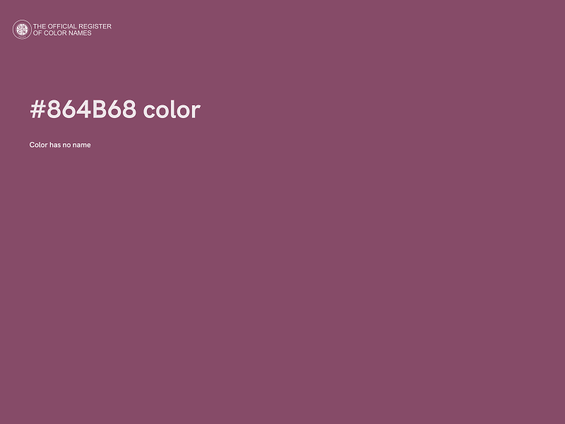 #864B68 color image