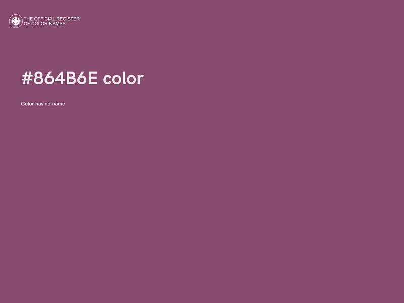 #864B6E color image