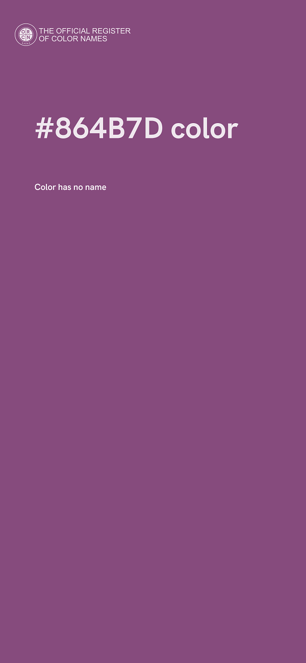 #864B7D color image