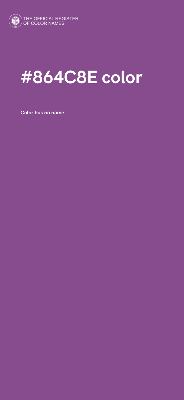 #864C8E color image