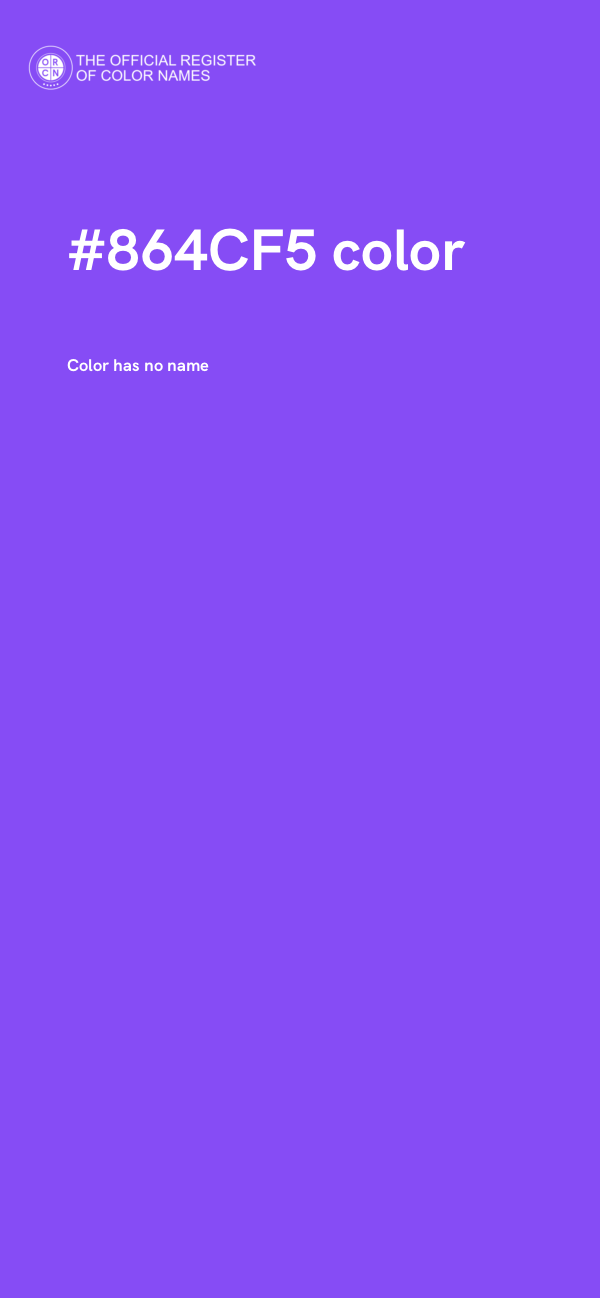 #864CF5 color image