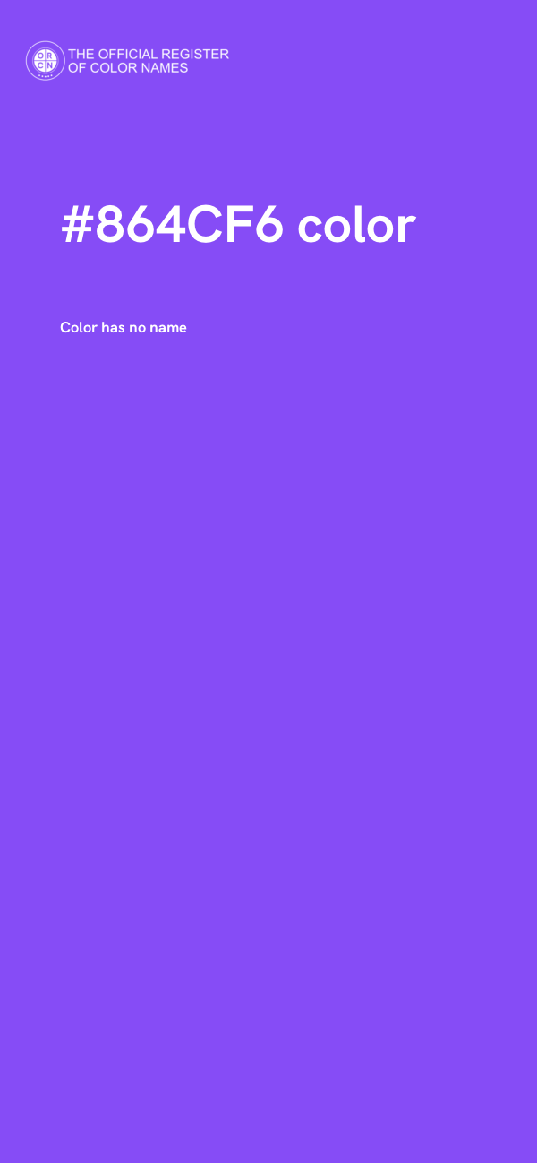 #864CF6 color image