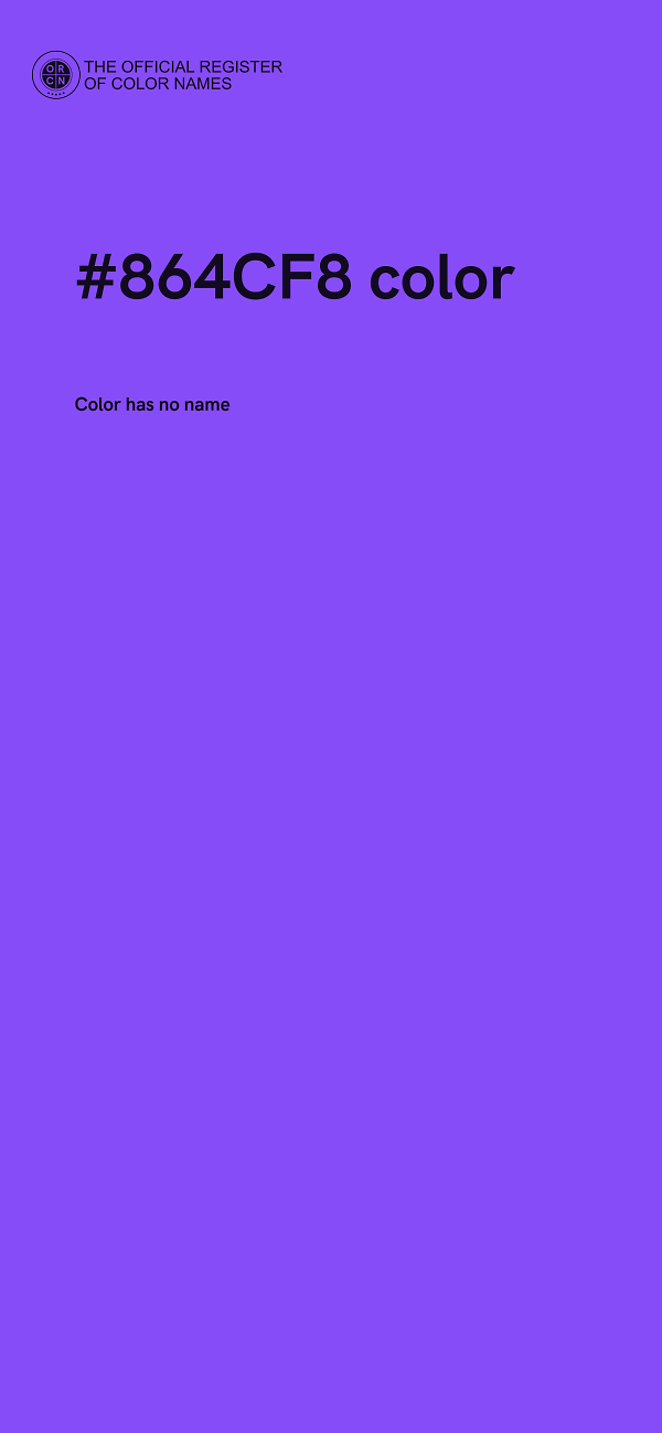 #864CF8 color image
