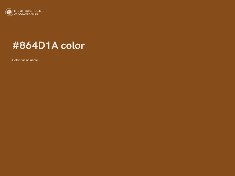 #864D1A color image