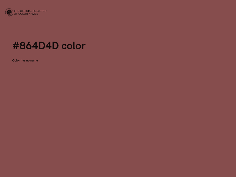 #864D4D color image