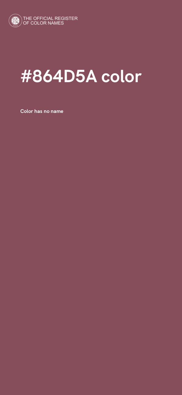 #864D5A color image