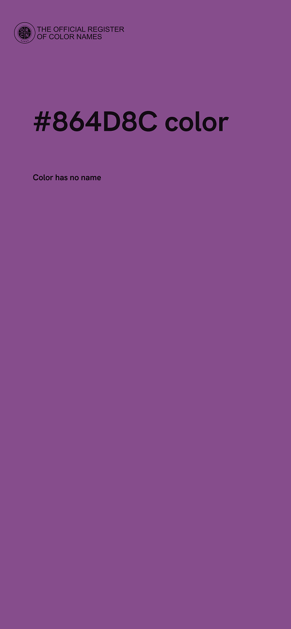 #864D8C color image