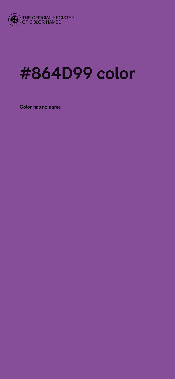 #864D99 color image