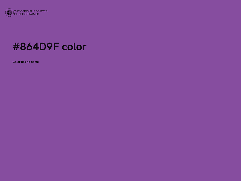 #864D9F color image
