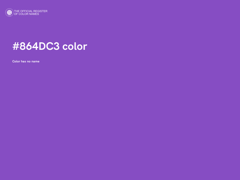 #864DC3 color image