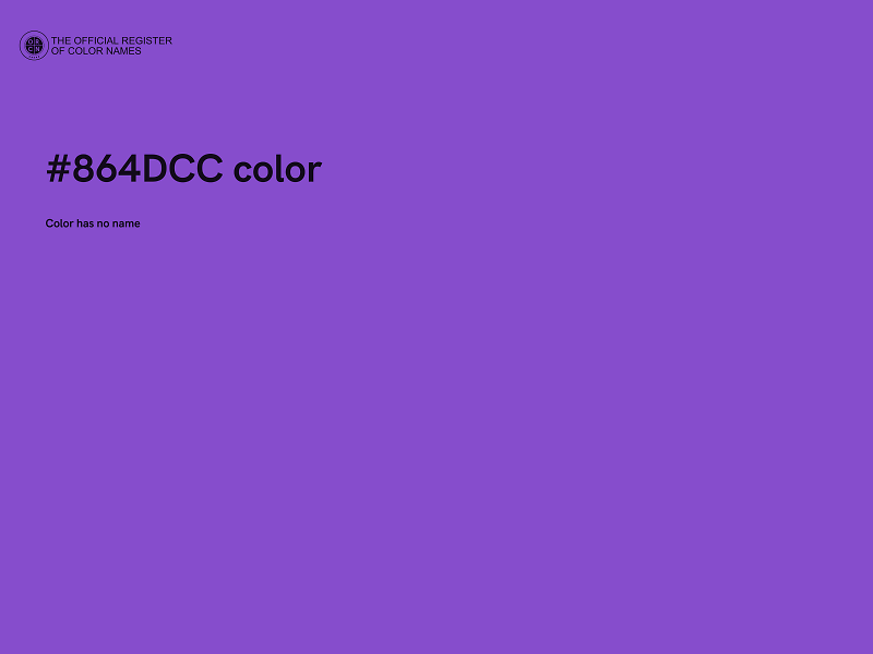 #864DCC color image