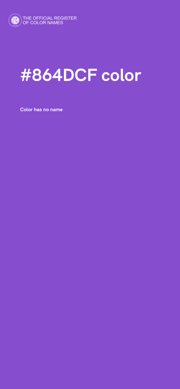 #864DCF color image