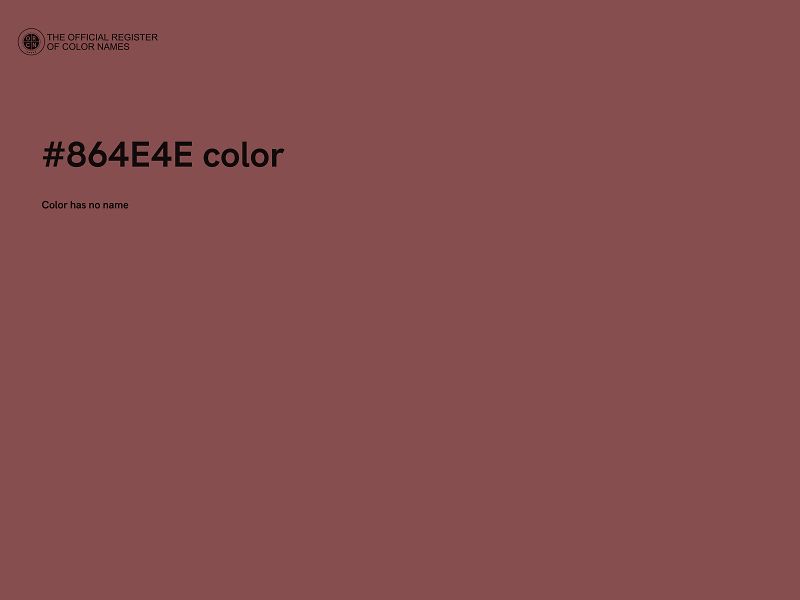 #864E4E color image