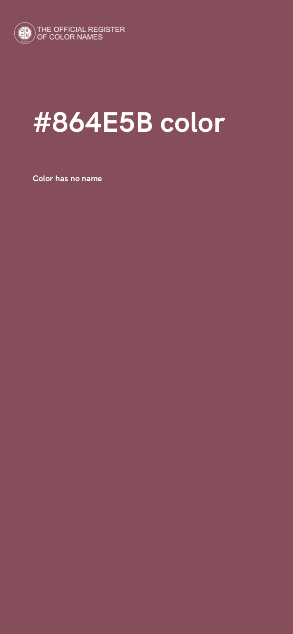#864E5B color image