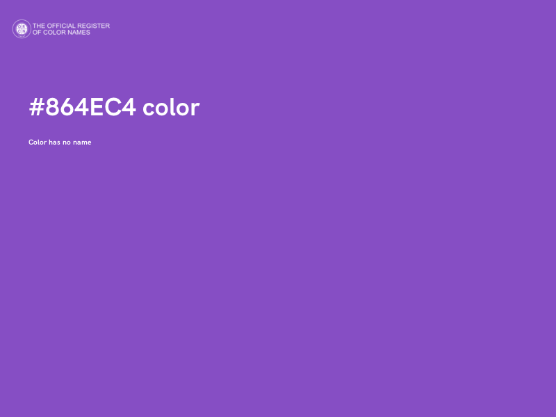 #864EC4 color image
