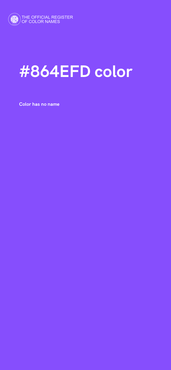 #864EFD color image
