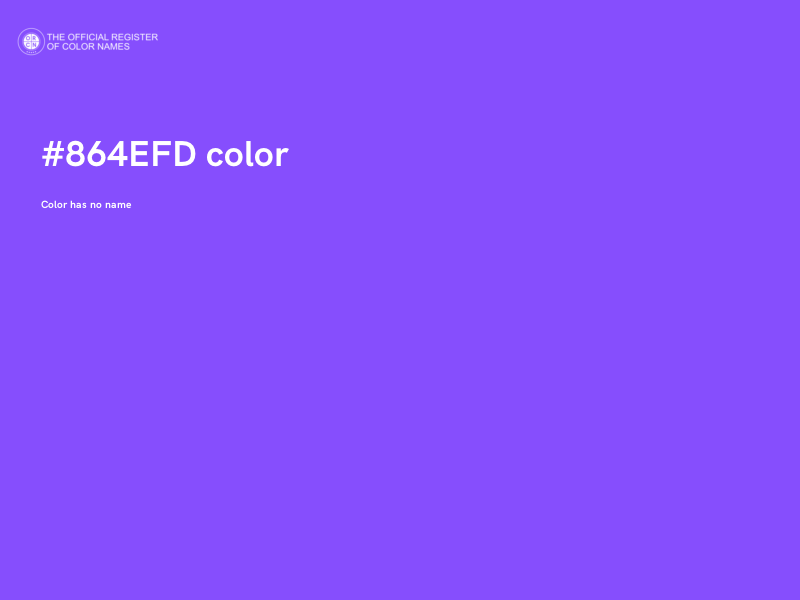 #864EFD color image