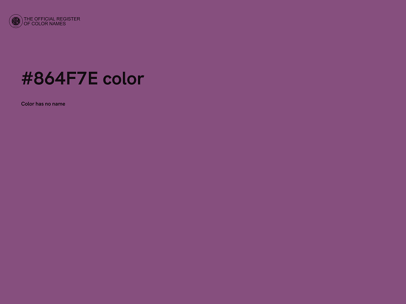 #864F7E color image