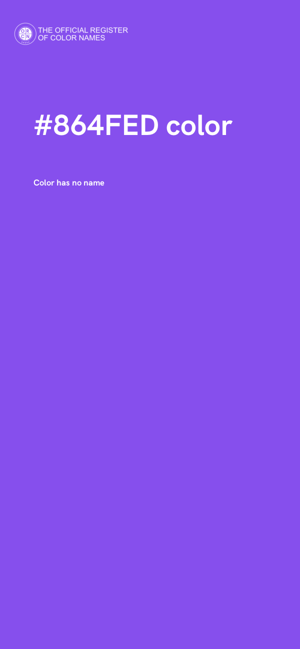 #864FED color image