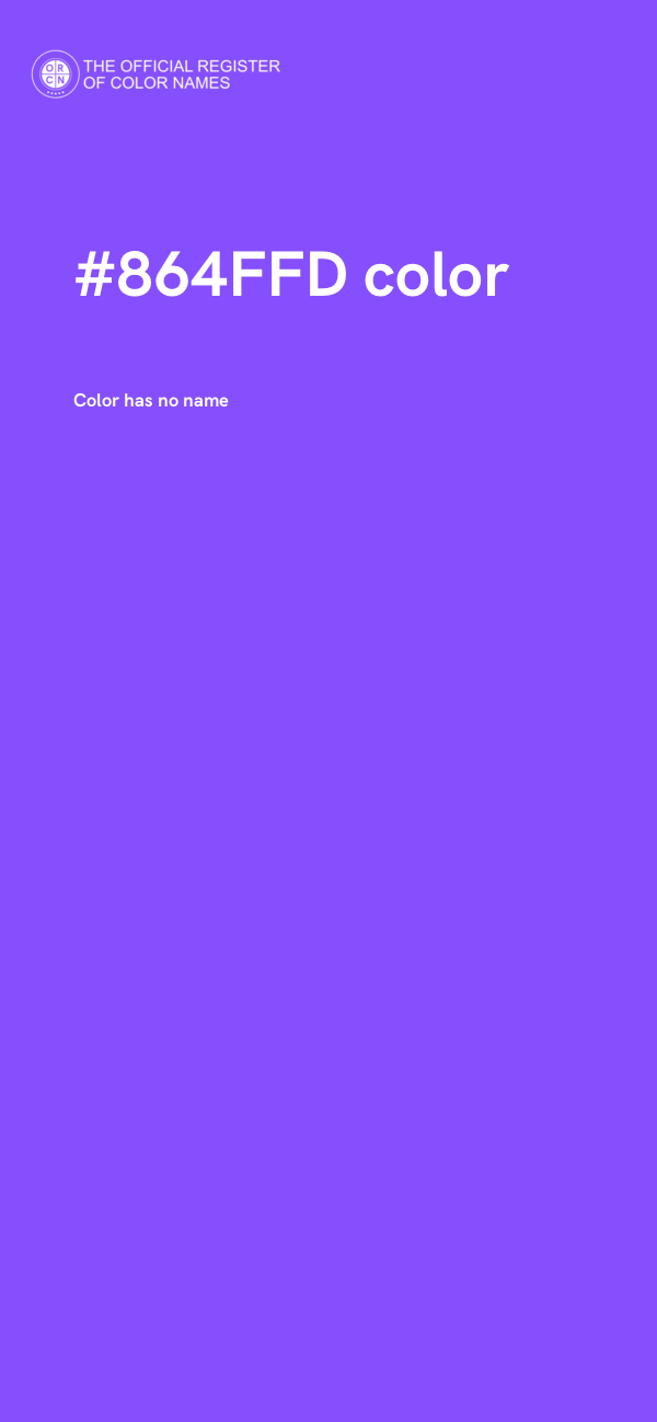 #864FFD color image