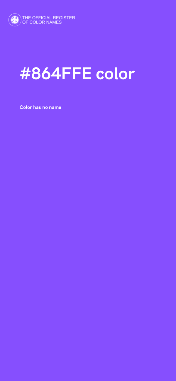#864FFE color image