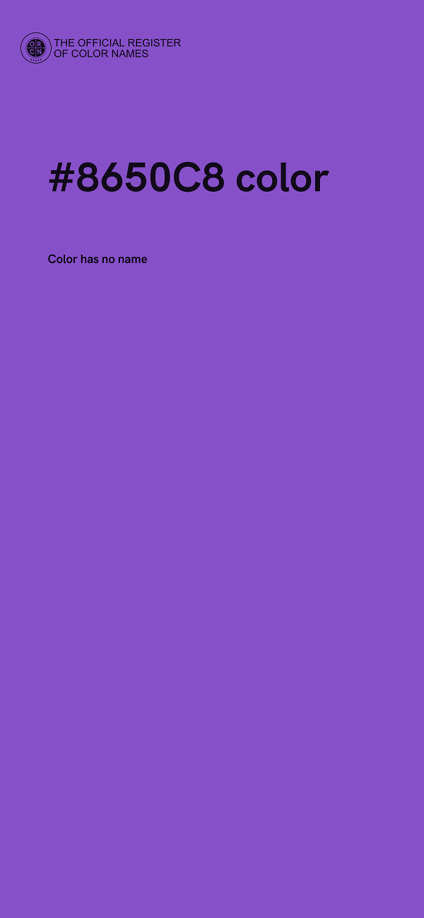 #8650C8 color image
