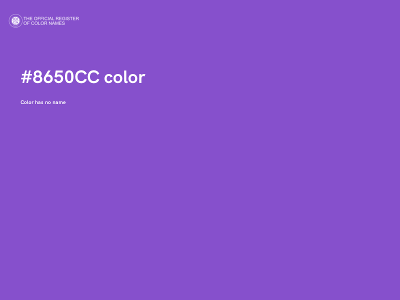 #8650CC color image