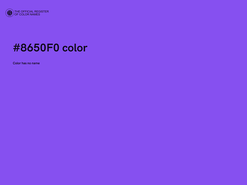 #8650F0 color image