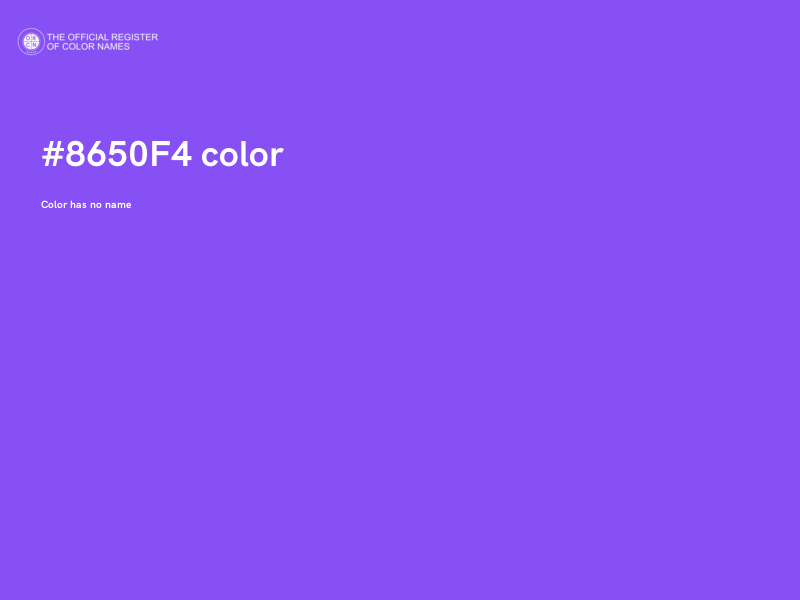 #8650F4 color image