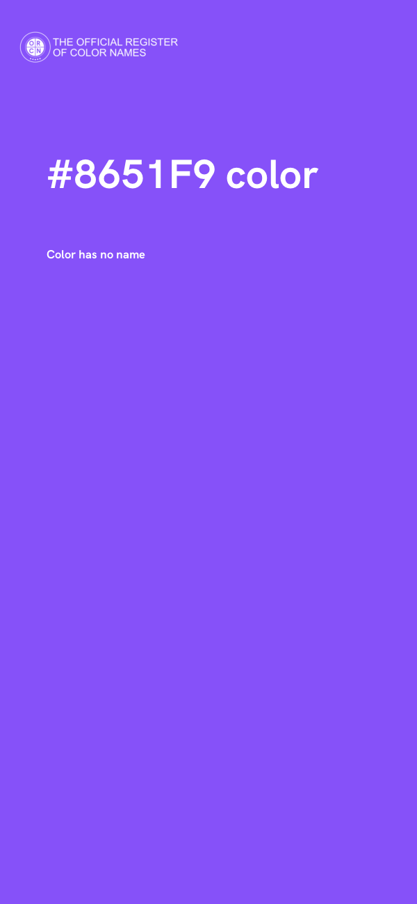 #8651F9 color image