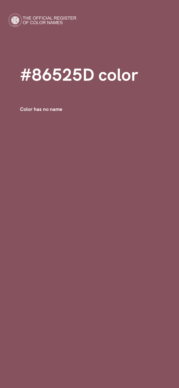 #86525D color image